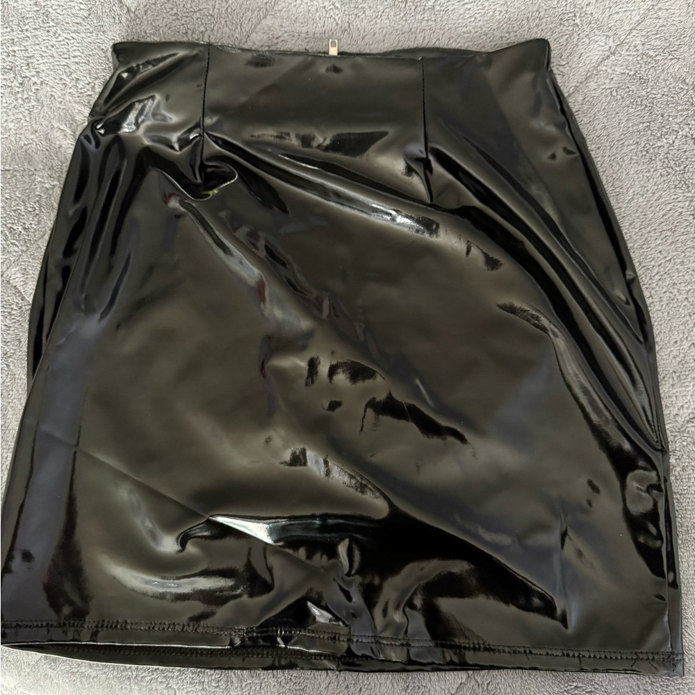 Fashion Nova Latex Skirt